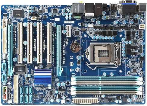 اللوحات الأم للكمبيوتر GIGABYTE GA-H55-UD3H اللوحة الأم لسطح المكتب H55 المقبس LGA 1156 I3 I5 I7 DDR3 16G ATX اللوحة الرئيسية الأصلية H55M-D2H in Kuwait