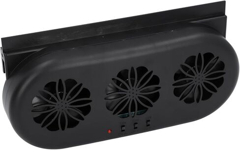 USB Powered Car Exhaust Fan, 3 Fans Rapid Cooling and Ventilation Fan, Vehicle Window Air Vent Radiator with Durable Construction, Ideal for General Types of Cars in Kuwait