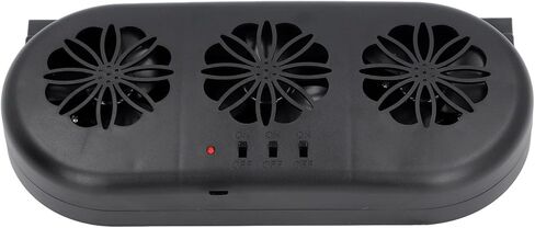 USB Powered Car Exhaust Fan, 3 Fans Rapid Cooling and Ventilation Fan, Vehicle Window Air Vent Radiator with Durable Construction, Ideal for General Types of Cars in Kuwait