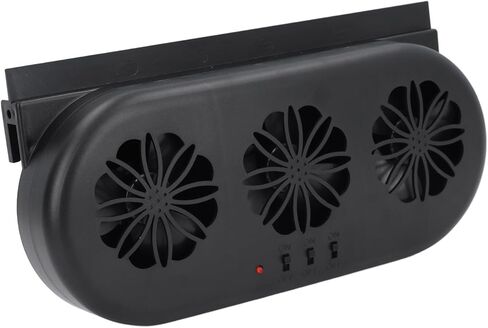 USB Powered Car Exhaust Fan, 3 Fans Rapid Cooling and Ventilation Fan, Vehicle Window Air Vent Radiator with Durable Construction, Ideal for General Types of Cars in Kuwait