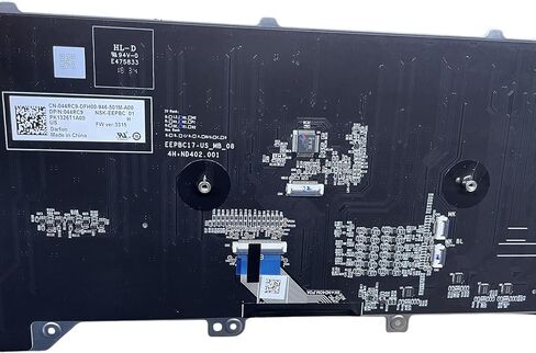 لوحة مفاتيح بديلة مع مفك براغي بتصميم أمريكي لجهاز Dell Alienware 17 R5 P38E Area-51m A51m RGB لوحة مفاتيح للكمبيوتر المحمول بإضاءة خلفية باللون الرمادي in Kuwait