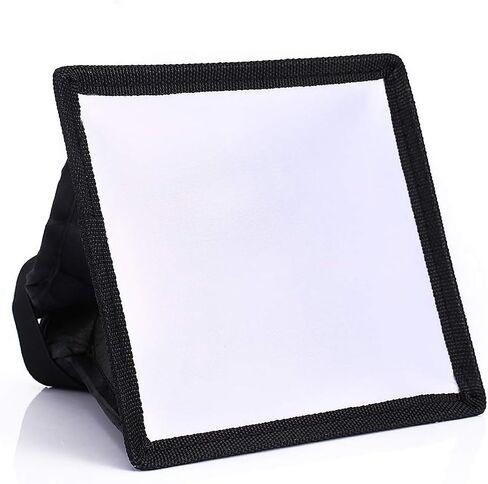15x17cm Portable Softbox Diffuser for Flash Light - Softens Harsh Shadows, Eliminates Red Eye, Lightweight & Easy to Mount in Kuwait