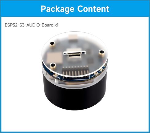 ESP32-S3 AI Smart Speaker Development Board, Support AI Speech Interaction, Dual Digital Microphone Array, Noise Reduction and Echo Cancellation, Support External Display & Camera, No Battery in Kuwait