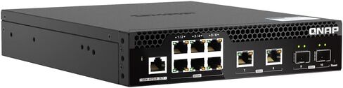 Qnap Switch QSW-M2106R-2S2T | 10 Gigabit, Managed, Rackmount incl. Rack Kit in Kuwait