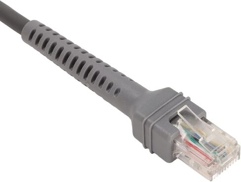 كابل تسلسلي RS232، كابل ماسح الباركود PVC RJ45 للرمز LS1203 LS2208 LS4208، بطول 2 متر وتصميم تشغيل التوصيل in Kuwait