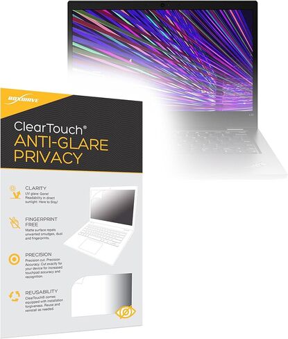BoxWave Screen Protector Compatible with Lenovo ThinkPad L13 Yoga 2-in-1 Gen 2 (13.3 in) - ClearTouch Anti-Glare Privacy (2-Pack), Privacy Screen Protector Flexible Film Anti-Glare in Kuwait