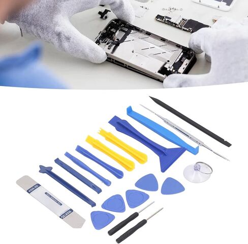 Fafeicy 19-Piece Electronic Repair Tool Kit, Stainless Steel Pry Tools, Ideal for Smartphone Laptop and Electronics Opening and Repair in Kuwait