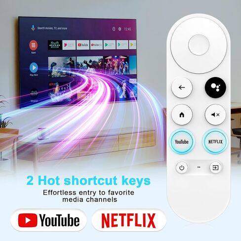 جهاز التحكم عن بعد الصوتي البديل لتلفزيون Google Chromecast 4K Snow TV، G9N9N جهاز التحكم عن بعد البديل لتلفزيون Google، GA01920-US، GA01409-US، GA01923-US، GA01919-US، GA02463-US، GA02464-US in Kuwait