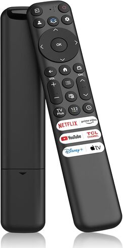 بديل لجهاز التحكم عن بعد TCL Google TV، RC813 متوافق مع أجهزة التلفاز الذكية TCL QM8 / QM7 / S5 / S4 / S3 / Q7 / Q6 / Q5 4K UHD HDR LED QLED QD-Mini LED كاملة الدقة (بدون وظيفة صوت) in Kuwait