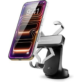 Bracketron AutoGrip Dash & Window Mount- Phone Mount for Car with One-Handed Operation, Universal Cell Phone Holder Car for Dashboard, and Window Fits Phones Up to 3.75" in Saudi Arabia