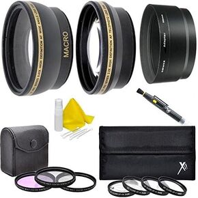 طقم مرشح عدسة 58 مم لكاميرا Canon PowerShot G16 G15 (يتضمن زاوية واسعة، تليفوتوغرافي، طقم مرشح 3 قطع، طقم عدسات ماكرو 4 قطع، منظف عدسة غبار القلم، محول أنبوب العدسة) in Kuwait