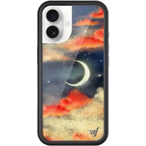 Wildflower Cases - Compatible with iPhone 17 | Protective Black Bumper, 6.5ft Drop Test Certified, Women Owned Small Business | Spots Aesthetic Trendy Cute | Polka Dot - White & Black in Saudi Arabia