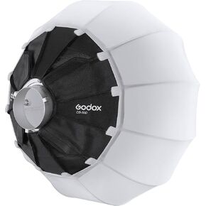 Godox Collapsible Lantern Softbox 19.7", 270° Omnidirectional Lighting, Bowens Mount Compatible with SL150 II, UL150, VL Series, Fast Setup, Durable Build, Optional Skirt Control (CS50D) in Saudi Arabia