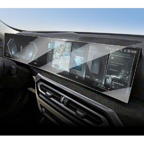 for 2023-2026 BMW 3/4/5/7 Series AIO Screen Protector【14.9"Navi+12.3"Dash】Integrated Tempered Glass Whole Screen for 2026 BMW M3/M4/M5 Series Interior Accessories 9H [No Glare&Fingerprint] in Kuwait