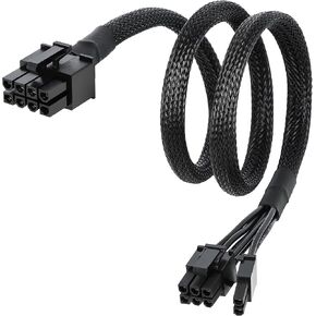 PCIe Cable for MSI Mag a750gl a850gl,8 Pin to 6+2 Pin GPU Power Cable for MSI PSU,Braided Sleeved GPU Power Supply Cables(25.5 inch),PCIe 8 Pin Male Rated for 10A Current in Kuwait