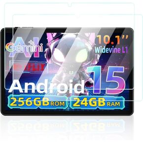 واقي شاشة لجهاز VekfulPC T20 Tablet 10 بوصة Android 15 Tablet، مضاد للخدش 9H صلابة اللمس الحساسة 2.5D حواف مستديرة خالية من الفقاعات سهلة التركيب، عبوتان. in Kuwait