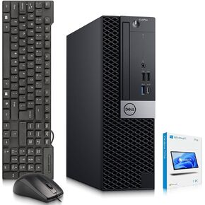 كمبيوتر سطح المكتب Dell OptiPLex 5060 SFF — Intel Core i5-8500 الجيل الثامن — ذاكرة الوصول العشوائي DDR4 سعة 8 جيجابايت — محرك أقراص SSD سعة 128 جيجابايت — محرك أقراص ثابتة سعة 500 جيجابايت — لوحة المفاتيح والماوس — Wi-Fi — كمبيوتر مكتبي للأعمال — Windows in Kuwait