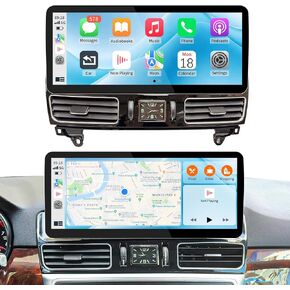 شاشة لمس 12.3 بوصة لاسلكية CarPlay Android Auto لسيارة Mercedes Benz ML/GL W166 X166 (2012-2015) مع نظام NTG4.5/4.7، وسائط Linux HD المتعددة، نظام OEM، MirrorLink، مستقبل راديو السيارة in Kuwait