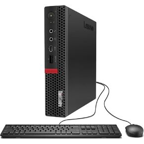 Lenovo ThinkCentre M720q Mini Desktop Win11 Pro، M720Q Micro PC Computer Core i5-8th، ذاكرة الوصول العشوائي 16 جيجابايت، 256 جيجابايت SSD، لوحة المفاتيح، دعم 4K (متجدد) in Kuwait