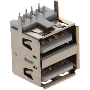 20Pcs USB-A Female Socket Jack Connector 8 Pin Double Layer Horizontal Curled Edge PCB Connector, Repair Replacement Adapter,WuJuntool in Kuwait