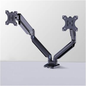 Monitor Desk Mount Monitor Mounting Bracket Air Spring Monitor Arm Desk Mount Fully Adjustable Fits 13-32 Inch Monitors, Supports Table Clip and Perforated Mounts Compute-Silver-Daul in Kuwait