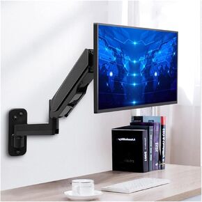 Monitor Arm Wall Mount Monitor Mount Bracket, Gas Spring Arm Monitor Bracket, Adjustable Monitor Bracket for 17-45 Inch LCD Led Screen Loading 2-12Kg Monitor Mount Arm in Kuwait