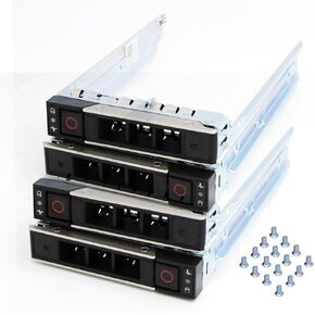 4 عبوات من علبة القرص الصلب مقاس 2.5 بوصة 0DXD9H DXD9H متوافقة مع خوادم Dell PowerEdge من الجيل السابع عشر إلى الرابع عشر R440 R640 R740 R740xd R840 R940 R6415 R7415 R7425 in Kuwait