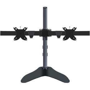Desktop Dual Monitor Mount Arm with 360 Degree Full Motion and Heavy-Duty Base for 10-24 Inch Screens, Ergonomic Workspace Solution in Kuwait