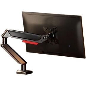 Monitor Desk Mount Single Monitor Mount, Pneumatic Spring Full Aluminum Monitor Arm for Max 32" Screens Holds 4.4-22.0 Lbs, Adjustable Single Monitor Desk Mount Computer -Black in Kuwait
