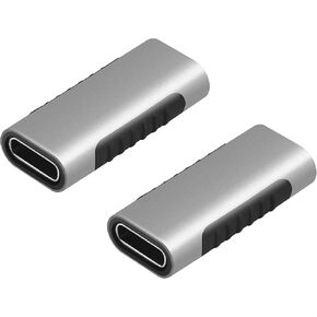 2 حزمة USB C أنثى إلى أنثى محول، 10 جيجابت في الثانية 60 واط USB 3.1 نوع C مقرنة موسع، معدن مطلي بالنيكل USB C مبدل الجنس لأجهزة النوع C in Saudi Arabia