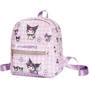 Roffatide Anime Pochacco Backpack Mini Cute Cartoon Daily Travel Bag All Over Printed Checkered Daypack Travel Hiking Backpack Green, LYB14005 in Kuwait