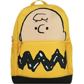 حقيبة ظهر INTIMO Peanuts حقيبة كتب باللون البني الداكن مقاس 16 بوصة مع أشرطة كتف قابلة للتعديل وأكمام تقنية in Kuwait