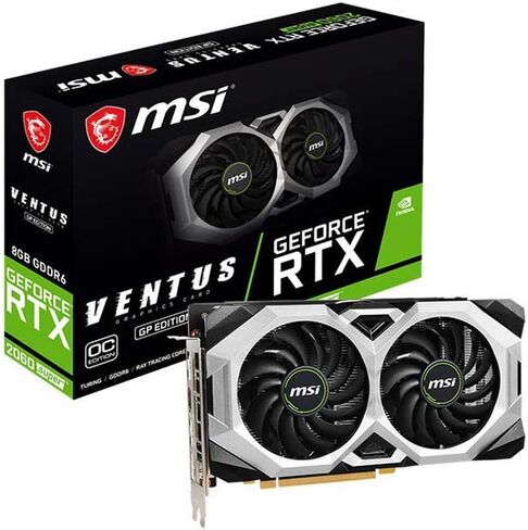 بطاقة رسومات MSI Gaming GeForce RTX 2060 Super 8GB GDRR6 256-Bit HDMI/DP G-Sync Turing Architecture (RTX 2060 Super Ventus GP OC) (RTX 2060 Super Ventus GP OC) (متجددة) in Kuwait