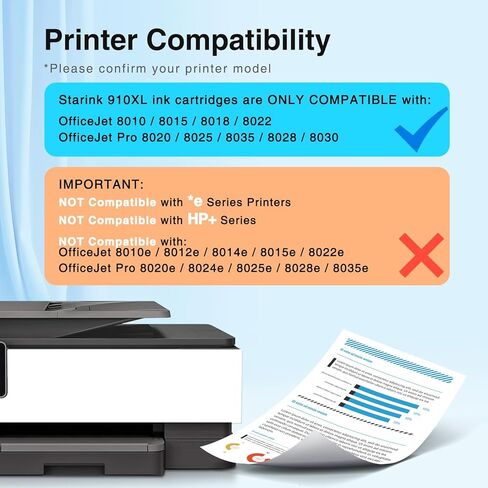 910XL Ink Cartridges for HP Printers Replacement for HP 910 910XL Ink Cartridges Combo Pack Work for HP OfficeJet Pro 8020 8025 8028 8035 8010 8015 8018 8022 Printers, 910XL Black and Color, 4 Pack in Kuwait