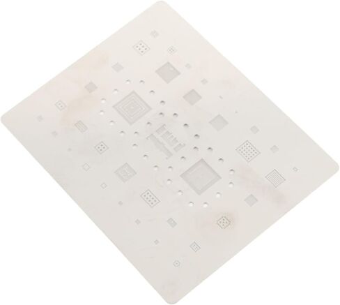Fafeicy Phone Tin Reballing Stencil, Stainless Steel, Quick Tin Coating and Precise Positioning, Compatible with A53 A536 CPU in Kuwait