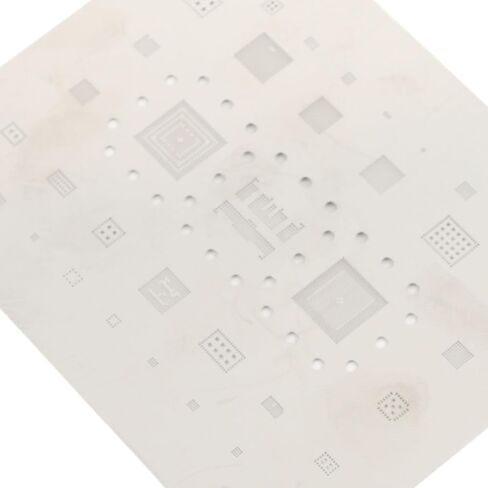 Fafeicy Phone Tin Reballing Stencil, Stainless Steel, Quick Tin Coating and Precise Positioning, Compatible with A53 A536 CPU in Kuwait