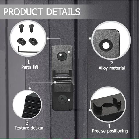 Black Mlok Aluminum Alloy, Outdoor Accessories and Tools in Kuwait