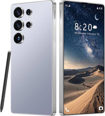 I25 Ultra Unlocked Android Smartphone, 16GB RAM+512GB ROM Cell Phone, 6.99" FHD+ Large Display with Stylus Pen, 7000mAh, 108MP Camera, 5G Dual SIM Android 14 Mobile Phone (Black) in Saudi Arabia