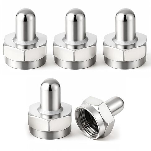 5-Pack 75 Ohm Terminator, Coax Cap Cover Coax Cable Ends Coaxs Ends F Type Cap Protective Cover Coaxial Cable Adapter for Splitter, AMP, Coaxial Cables, TV Antenna & Wall Plate in Kuwait