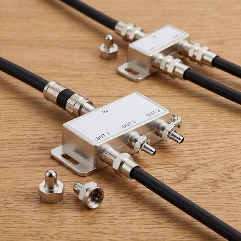 5-Pack 75 Ohm Terminator, Coax Cap Cover Coax Cable Ends Coaxs Ends F Type Cap Protective Cover Coaxial Cable Adapter for Splitter, AMP, Coaxial Cables, TV Antenna & Wall Plate in Kuwait