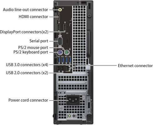 Dell OptiPlex 7050 SFF Desktop Computer PC, Intel Core i5-6600, 16 GB RAM, 512 GB SSD, Keyboard & Mouse, Windows 11 Pro (Renewed) in Kuwait