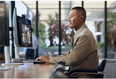 HP EliteBoard G1a Next Gen AI PC Desktop with Attached Cable - AMD Ryzen AI 5 Pro 340, 16GB DDR5 RAM, 256GB SSD, Windows 11 Pro, AMD Radeon 840M Graphics in Kuwait