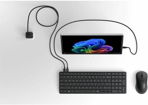 HP EliteBoard G1a Next Gen AI PC Desktop with Attached Cable - AMD Ryzen AI 5 Pro 340, 16GB DDR5 RAM, 256GB SSD, Windows 11 Pro, AMD Radeon 840M Graphics in Kuwait