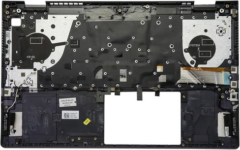 حافظة علوية بديلة من BestParts مع لوحة مفاتيح أمريكية بإضاءة خلفية متوافقة مع Dell Vostro 15 7510 - XV1DW 0XV1DW in Kuwait