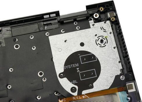 حافظة علوية بديلة من BestParts مع لوحة مفاتيح أمريكية بإضاءة خلفية متوافقة مع Dell Vostro 15 7510 - XV1DW 0XV1DW in Kuwait