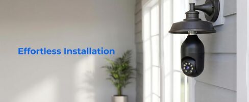 1080P WiFi Indoor Security Camera with 360 Degree Panoramic View Infrared Night Vision Two Way Audio Remote Monitoring for Home Baby Pet Surveillance Black in Kuwait