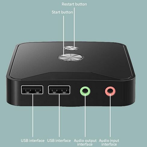 مفتاح طاقة للكمبيوتر من MOUDOAUER، منافذ USB + صوت، زر طاقة خارجي للكمبيوتر الشخصي ATX، حافظة كمبيوتر مكتبي، مفتاح اللوحة الأم in Kuwait
