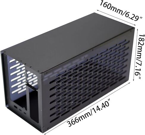 حافظة قاعدة GPU متوافقة مع Thunderbolt TH3P4G3 صندوق الإسكان المعدني يدعم شاشة OLED مجموعة مراوح التحكم في درجة الحرارة TH3P4G3 حافظة قاعدة GPU المتوافقة مع Thunderbolt- إطار معدني يدعم شاشة OLED تبريد 1U in Kuwait