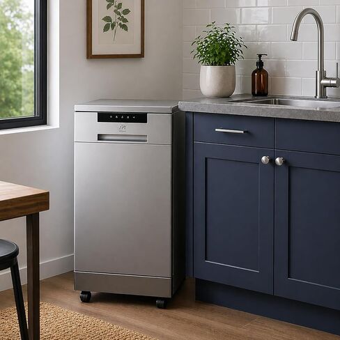 SPT SD-9263SSA 18″ Wide Portable Stainless Steel Dishwasher with ENERGY STAR, 6 Wash Programs, 8 Place Settings and Stainless Steel Tub – Stainless Steel in Saudi Arabia