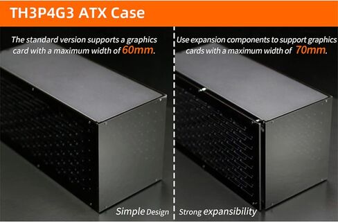 حافظة قاعدة GPU متوافقة مع Thunderbolt TH3P4G3 صندوق الإسكان المعدني يدعم شاشة OLED مجموعة مراوح التحكم في درجة الحرارة TH3P4G3 حافظة قاعدة GPU المتوافقة مع Thunderbolt- إطار معدني يدعم شاشة OLED تبريد 1U in Kuwait